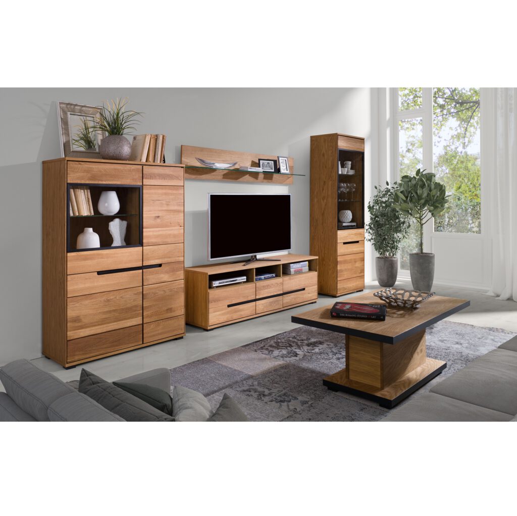Massivholzmöbel von Wooden Home 5 Wohnwand Lola