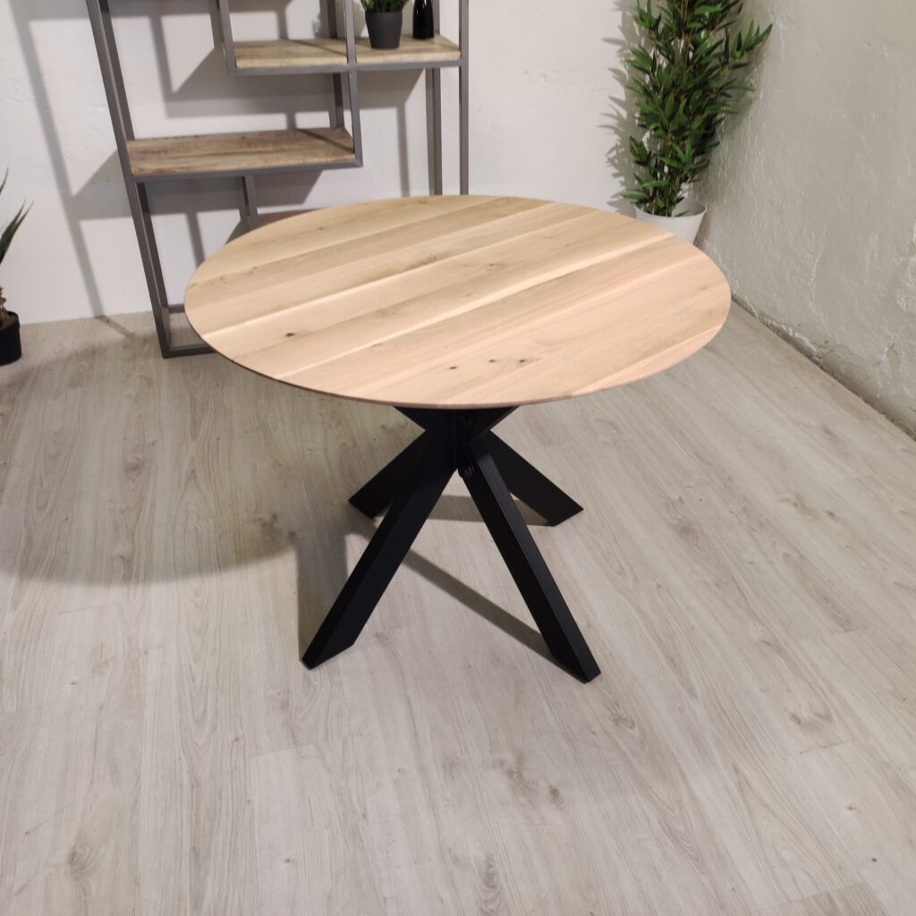 Sale 3 Runder Esstisch Eiche Massiv 100 - 140 cm